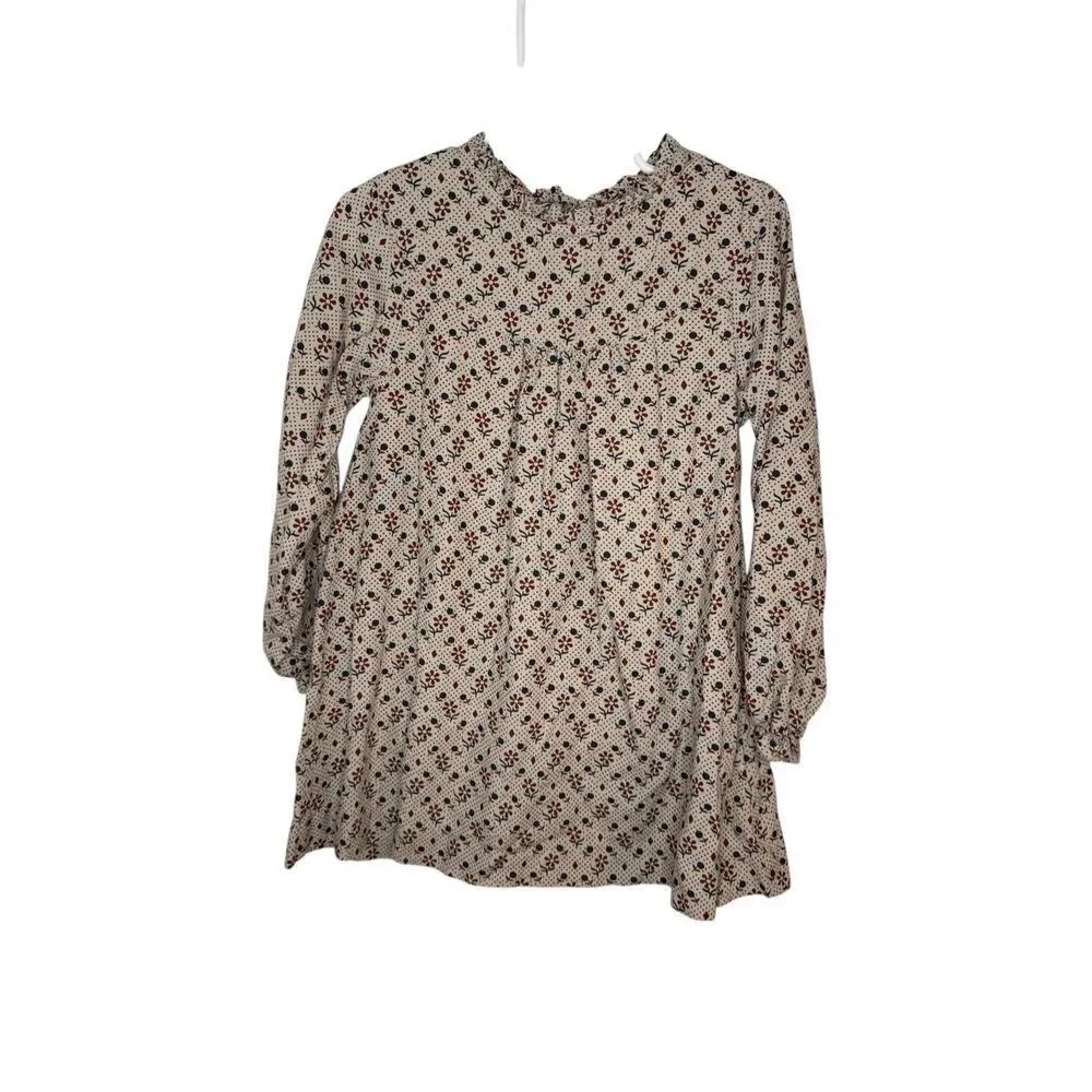 Gocco Girls Floral Tan Casual Dress Size 4-5‎ Years